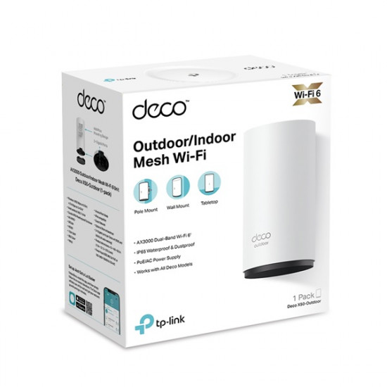 TP-LINK DECO X50-OUTDOOR(1-PACK) Wireless Mesh Networking system AX3000
