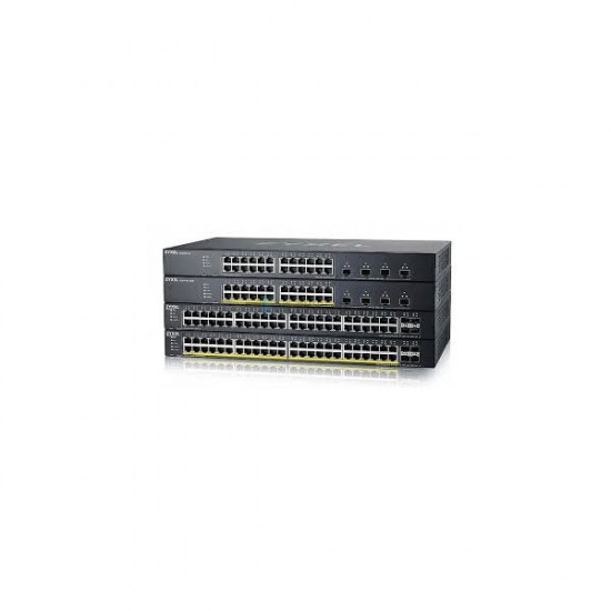 ZYXEL XGS1935-52-EU0101F Switch 48x1000Mbps + 4x10G SFP+, Fémházas Menedzselhető, Rackes ZYXEL XGS1935-52-EU0101F Switch 48x1000Mbps + 4x10G SFP+, Fémházas Menedzselhető, Rackes