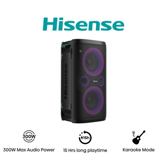 Hisense Party Storm 300W Bluetooth party hangszóró Hisense Party Storm 300W Bluetooth party hangszóró