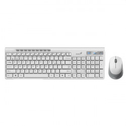Genius SlimStar 8230 US vezeték nélküli fehér billentyűzet + egér (31340015400)