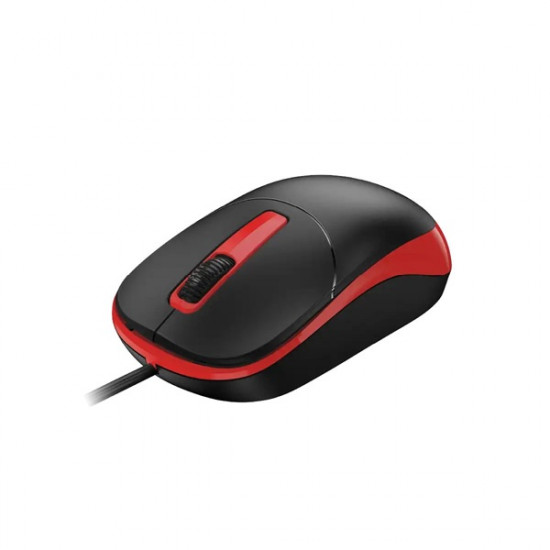 MOU-Genius DX-123 fekete-piros optikai USB egér