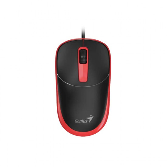 MOU-Genius DX-123 fekete-piros optikai USB egér