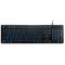 WHITE SHARK  TACHI-B/US WS GK-003141B-US gamer billentyűzet, 104 gomb fekete angol (WS GK-003141B-US)