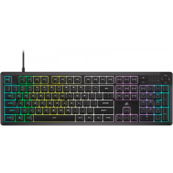 CORSAIR Vezetékes Billentyűzet Gaming, K55 CORE RGB, Médiavezérlő gombok, Cseppálló, US, fekete (CH-9226C65-NA)