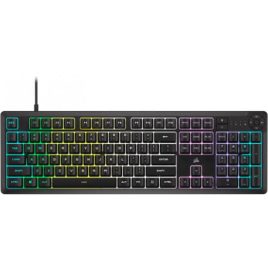 CORSAIR Vezetékes Billentyűzet Gaming, K55 CORE RGB, Médiavezérlő gombok, Cseppálló, US, fekete (CH-9226C65-NA) CORSAIR Vezetékes Billentyűzet Gaming, K55 CORE RGB, Médiavezérlő gombok, Cseppálló, US, fekete (CH-9226C65-NA)