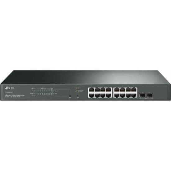 TP-LINK Switch 16x1000Mbps(16xPOE+) + 2xGigabit SFP, Menedzselhető, SG2218P TP-LINK Switch 16x1000Mbps(16xPOE+) + 2xGigabit SFP, Menedzselhető, SG2218P