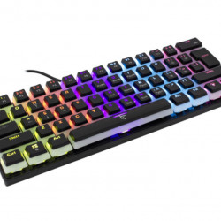 WHITE SHARK GK-2202-2B/R-US ASHIKO-2/B/R-US fekete mech. bill. angol, 61 piros kapcs (WS GK-2202-2B/R-US)