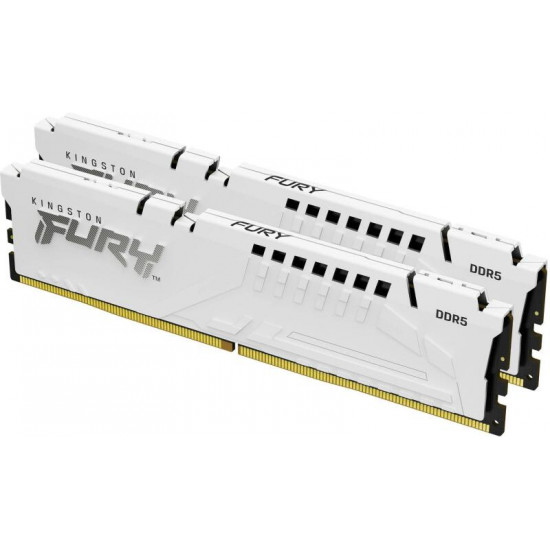 KINGSTON FURY Beast 32GB 6000MT/s CL30 DIMM (Kit of 2) White EXPO Memória DDR5 KINGSTON FURY Beast 32GB 6000MT/s CL30 DIMM (Kit of 2) White EXPO Memória DDR5