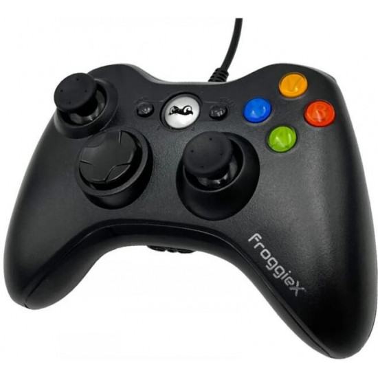 FROGGIEX XBOX 360/PC Kiegészítő Vezetékes kontroller, Fekete (FX-X360-PC-B) FROGGIEX XBOX 360/PC Kiegészítő Vezetékes kontroller, Fekete (FX-X360-PC-B)