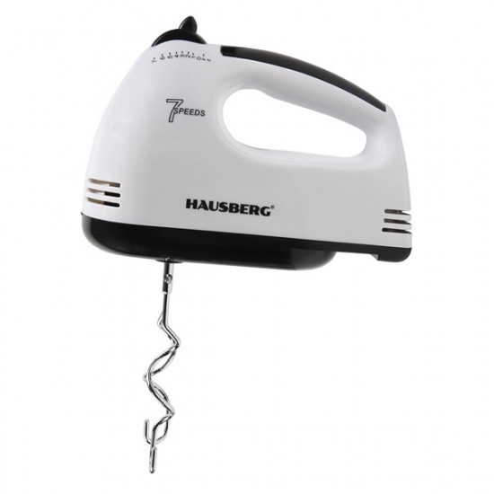 Hausberg HB-4112NG 250W-os fehér-fekete réz motorral, 7 sebességes kézimixer Hausberg HB-4112NG 250W-os fehér-fekete réz motorral, 7 sebességes kézimixer