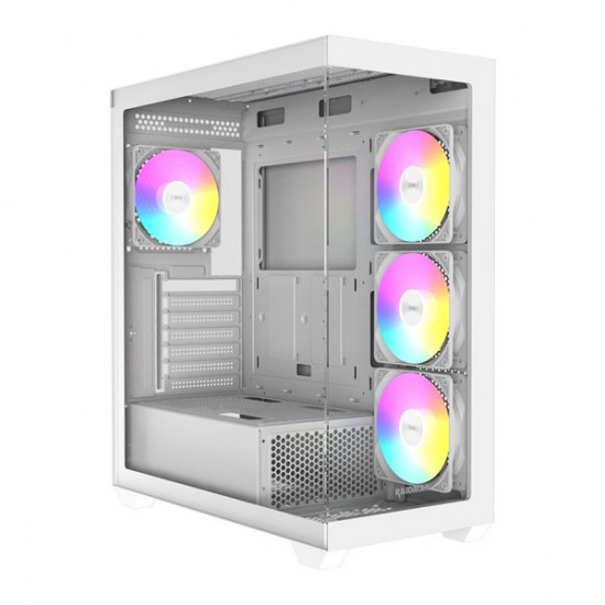 RAIDMAX i800 fehér (táp nélküli) ablakos ATX ház RAIDMAX i800 fehér (táp nélküli) ablakos ATX ház