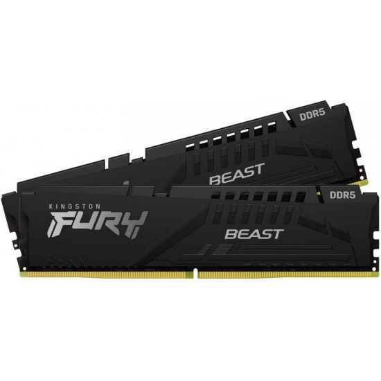 KINGSTON FURY Beast Black EXPO 32GB 6000MT/s CL36 DIMM (Kit of 2) Memória DDR5 KINGSTON FURY Beast Black EXPO 32GB 6000MT/s CL36 DIMM (Kit of 2) Memória DDR5