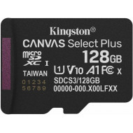 KINGSTON Canvas Select Plus Gen3 128GB 150R A1 Adaprer nélkül Memóriakártya MicroSDXC