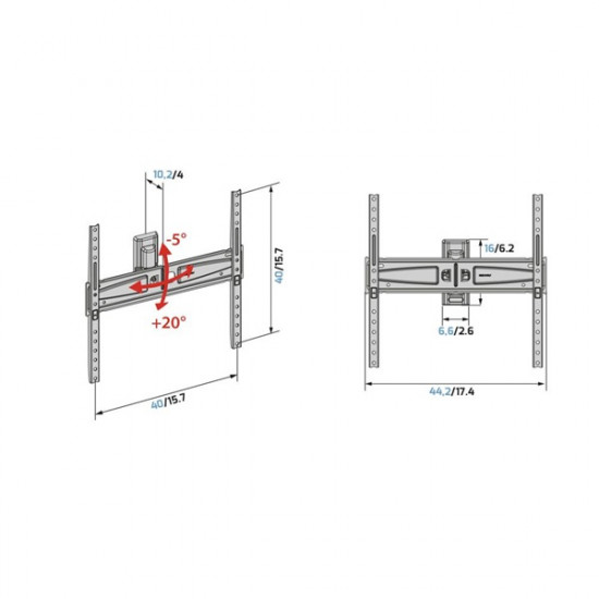Meliconi FlatStyle FTR 400 Fast Block 40-65 Meliconi FlatStyle FTR 400 Fast Block 40-65