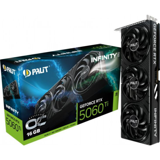 Palit RTX 5060 Ti INFINITY 3 OC 16GB GDDR7 videokártya Palit RTX 5060 Ti INFINITY 3 OC 16GB GDDR7 videokártya