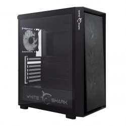 WHITE SHARK WARHEAD-3/B WS GCC-2401B, E-ATX/ATX/M-ATX/ITX gamer, fekete számítógépház
