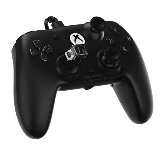 Hyperkin M01638-BK Competitor Xbox Series|One/Windows 11|10 Xbox liszenszelt vezetékes fekete kontroller