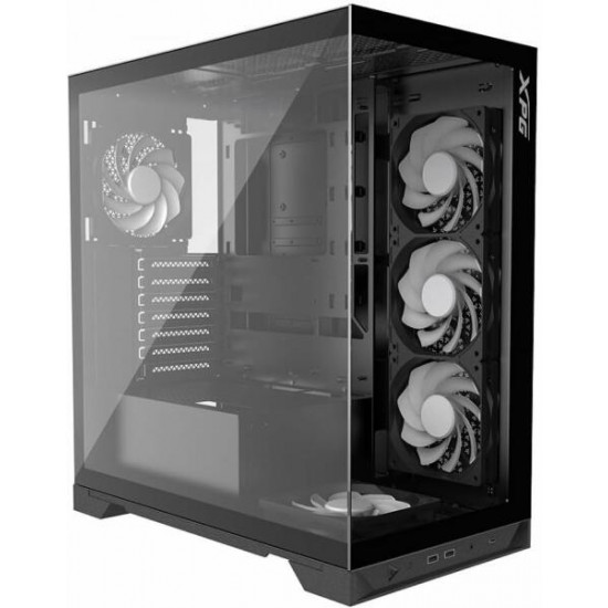 ADATA XPG Invader X, 5x120mm RGB ventilátor, Tápegység nélkül, üvegfalú, fekete Ház Midi ATX ADATA XPG Invader X, 5x120mm RGB ventilátor, Tápegység nélkül, üvegfalú, fekete Ház Midi ATX