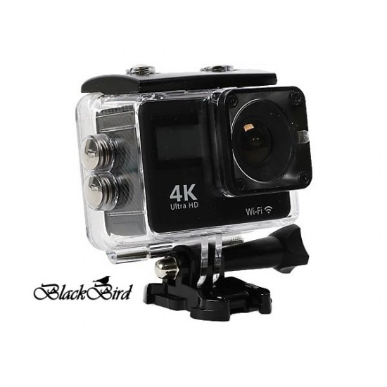 BLACKBIRD 4K Wifi Magyar menü, Fekete Akció Kamera