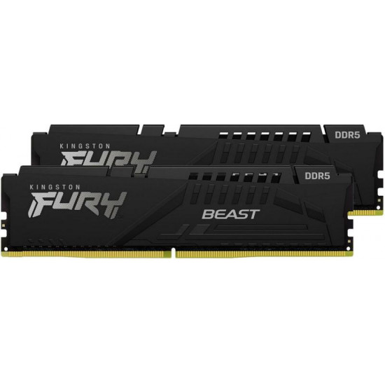 KINGSTON FURY 32GB 6400MT/s CL32 DIMM (Kit of 2) Beast Black EXPO Memória DDR5