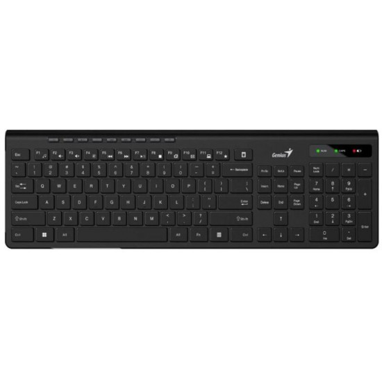 GENIUS Vezeték Nélküli Billentyűzet Slimstar 7230 USB HUN Fekete GENIUS Vezeték Nélküli Billentyűzet Slimstar 7230 USB HUN Fekete