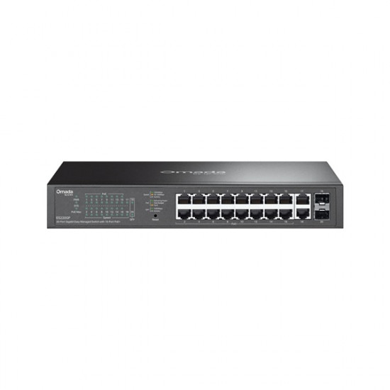 TP-LINK ES220GP Switch 20x1000Mbps(16xPOE+) + 2xSFP Fémházas Easy Smart (Omada) TP-LINK ES220GP Switch 20x1000Mbps(16xPOE+) + 2xSFP Fémházas Easy Smart (Omada)