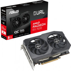 Asus RX 7600 8GD6 Dual Evo OC videokártya (DUAL-RX7600-O8G-EVO)