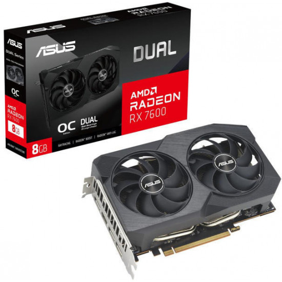 Asus RX 7600 8GD6 Dual Evo OC videokártya (DUAL-RX7600-O8G-EVO) Asus RX 7600 8GD6 Dual Evo OC videokártya (DUAL-RX7600-O8G-EVO)