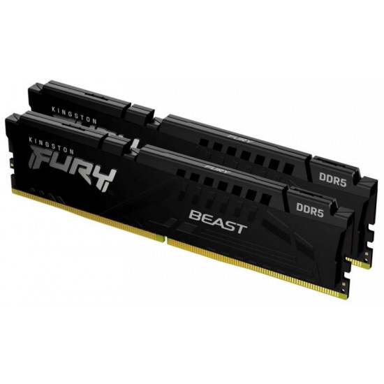 KINGSTON FURY Beast 64GB 6400MT/s CL32 DIMM (Kit of 2) Black EXPO Memória DDR5 KINGSTON FURY Beast 64GB 6400MT/s CL32 DIMM (Kit of 2) Black EXPO Memória DDR5
