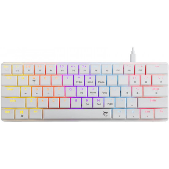 White Shark GK-006211-W/R-US Nagamaki US fehér (red switch) gamer billentyűzet