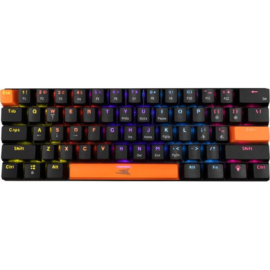 Baracuda DOLPHIN-B/R-US, BGK-03111B/R-US fekete mechanikus gamer billentyűzet piros kapcsolóval, angol