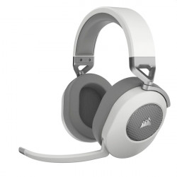 CORSAIR Vezeték Nélküli Headset, HS65 WIRELESS Gaming, Dolby 7.1 Hangzás, fehér