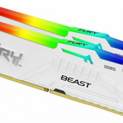 KINGSTON FURY Beast 64GB 6000MT/s CL30 DIMM (Kit of 2) White RGB EXPO Memória DDR5