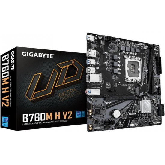 GIGABYTE B760M H V2 INTEL B760, mATX Alaplap S1700 GIGABYTE B760M H V2 INTEL B760, mATX Alaplap S1700