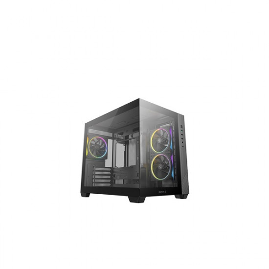 DEEPCOOL CG330 3F, Tápegység nélkül, Fekete, Üvegfalú Ház Micro ATX DEEPCOOL CG330 3F, Tápegység nélkül, Fekete, Üvegfalú Ház Micro ATX