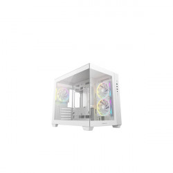 DEEPCOOL CG330 3F WH, Tápegység nélkül, Fehér, Üvegfalú Ház Micro ATX