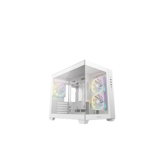 DEEPCOOL CG330 3F WH, Tápegység nélkül, Fehér, Üvegfalú Ház Micro ATX DEEPCOOL CG330 3F WH, Tápegység nélkül, Fehér, Üvegfalú Ház Micro ATX