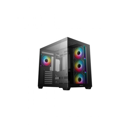 DEEPCOOL CG530 4F, Tápegység nélkül, Fekete, Üvegfalú Ház ATX DEEPCOOL CG530 4F, Tápegység nélkül, Fekete, Üvegfalú Ház ATX