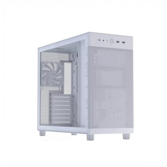 ASUS Prime AP303, Tápegység nélkül, Fehér, Üvegfalú számítógépház