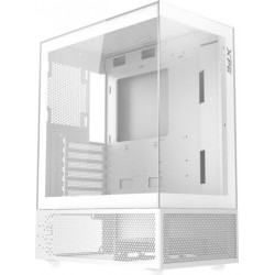 ADATA XPG Invader X Mini, 5x120mm RGB ventilátor, Tápegység nélkül, üvegfalú, fehér Ház Midi ATX