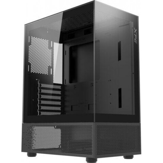 ADATA XPG Invader X Mini, 5x120mm RGB ventilátor, Tápegység nélkül, üvegfalú, fekete Ház Midi ATX ADATA XPG Invader X Mini, 5x120mm RGB ventilátor, Tápegység nélkül, üvegfalú, fekete Ház Midi ATX