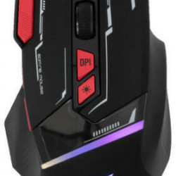 Baracuda W029907 MANTA-B, BGM-041B gamer egér,8D, fekete, 12800 dpi