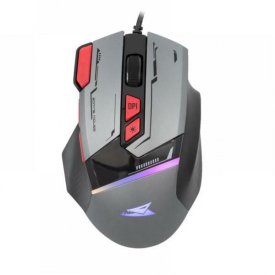 Baracuda W029908 MANTA-G, BGM-047G gamer egér,8D, szürke, 12800 dpi