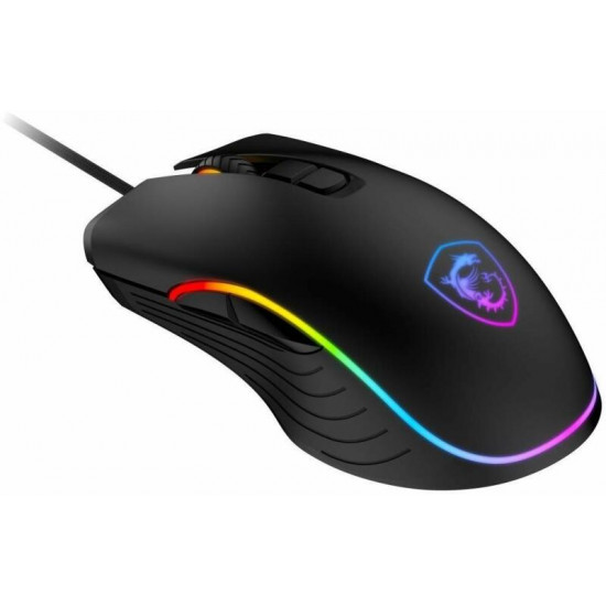 MSI ACCY FORGE GM300 Optical GAMING Wired Mouse, 7200dpi, Black MSI ACCY FORGE GM300 Optical GAMING Wired Mouse, 7200dpi, Black