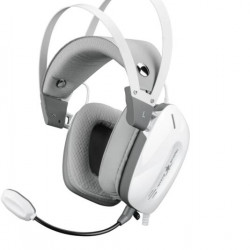 WHITE SHARK GH-2446W GOTTAN-W  vez.nélk. gamer fejhallgató mikrofonnal, fehér