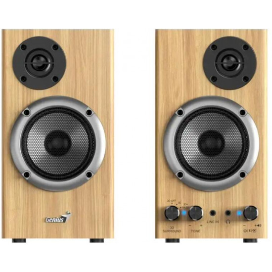GENIUS 2.0 Hangszóró SP-HF520BT Jack 20 Watt Fa színű, Bluetooth