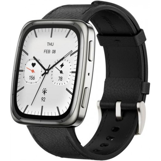 Amazfit Active 2 (Square) Black Leather Permium NFC fekete okosóra (W2434GL2N) Amazfit Active 2 (Square) Black Leather Permium NFC fekete okosóra (W2434GL2N)