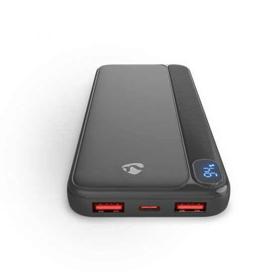 Nedis PBKPD20W125BK powerbank, hordozható külső akkumulátor, power bank 10000mAh, 1,5 / 1,67 / 2,0 / 2,22 / 3,0 A Nedis PBKPD20W125BK powerbank, hordozható külső akkumulátor, power bank 10000mAh, 1,5 / 1,67 / 2,0 / 2,22 / 3,0 A
