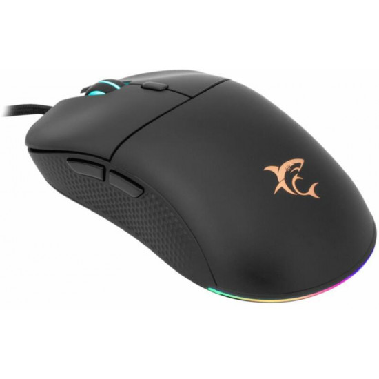 White Shark BAGDEMAGUS-B, GM-5010B gamer egér, 6D, fekete, 7200 dpi, RGB White Shark BAGDEMAGUS-B, GM-5010B gamer egér, 6D, fekete, 7200 dpi, RGB