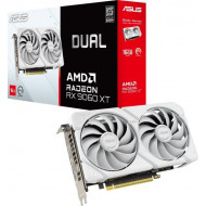 Asus RX 9060 XT Dual 16GB GDDR6 White videokártya (DUAL-RX9060XT-16G-WHITE)